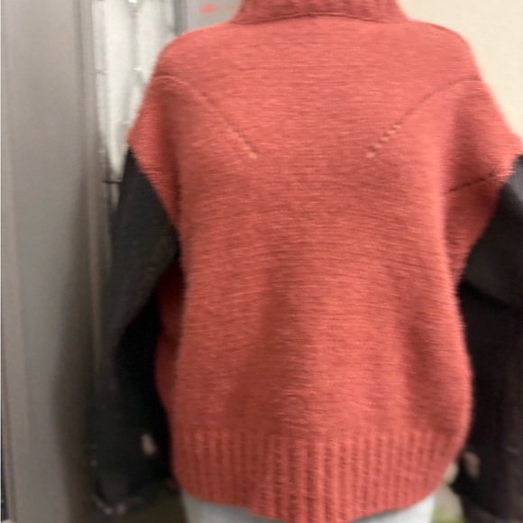 POL Women’s Oversized Denim Drop Sleeve Cropped Sweater | Size M - Picture 3 of 12